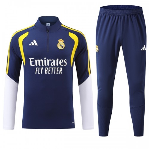 Komplet trenirke za treniranje Real Madrid Četvrt-Zip 26/27 Plava Komplet trenirke za treniranje Real Madrid Četvrt-Zip 26/27 Plava