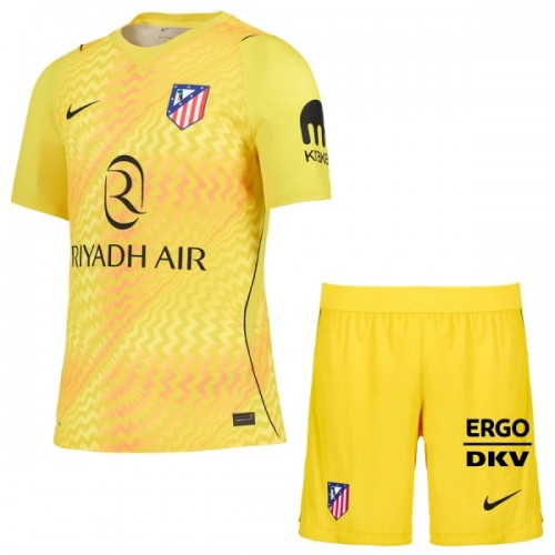 Dječji - Dres + Kratke Hlače Atlético Madrid Golmanski 26/27 Žuta Dječji - Dres + Kratke Hlače Atlético Madrid Golmanski 26/27 Žuta