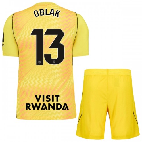 Dječji - Dres + Kratke Hlače Atlético Madrid Oblak 13 Golmanski 26/27 Žuta Dječji - Dres + Kratke Hlače Atlético Madrid Oblak 13 Golmanski 26/27 Žuta