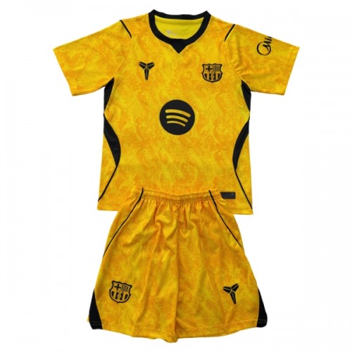 Dječji - Dres + Kratke Hlače FC Barcelona Gostujući Golmanski 26/27 Žuta Dječji - Dres + Kratke Hlače FC Barcelona Gostujući Golmanski 26/27 Žuta