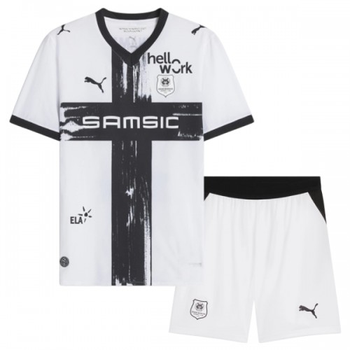 Dječji - Dres + Kratke Hlače Stade Rennais Gostujući 26/27 Dječji - Dres + Kratke Hlače Stade Rennais Gostujući 26/27