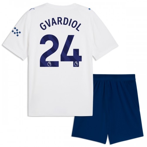 Dječji - Dres + Kratke Hlače Manchester City Gvardiol 24 Treći 26/27 Dječji - Dres + Kratke Hlače Manchester City Gvardiol 24 Treći 26/27